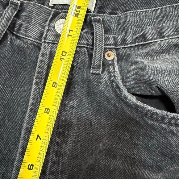 Agolde 90s Jeans Black Distressed High Waisted Straight 26” - Picture 6 of 8